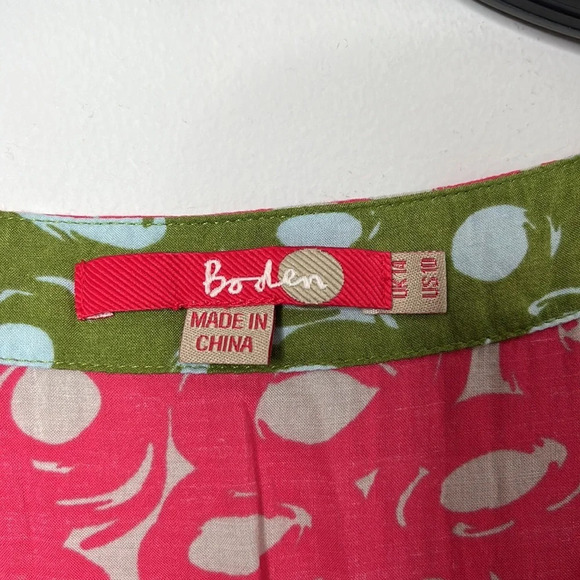 Boden Pink A-line Printed Mini Tunic Dress - Picture 3 of 6